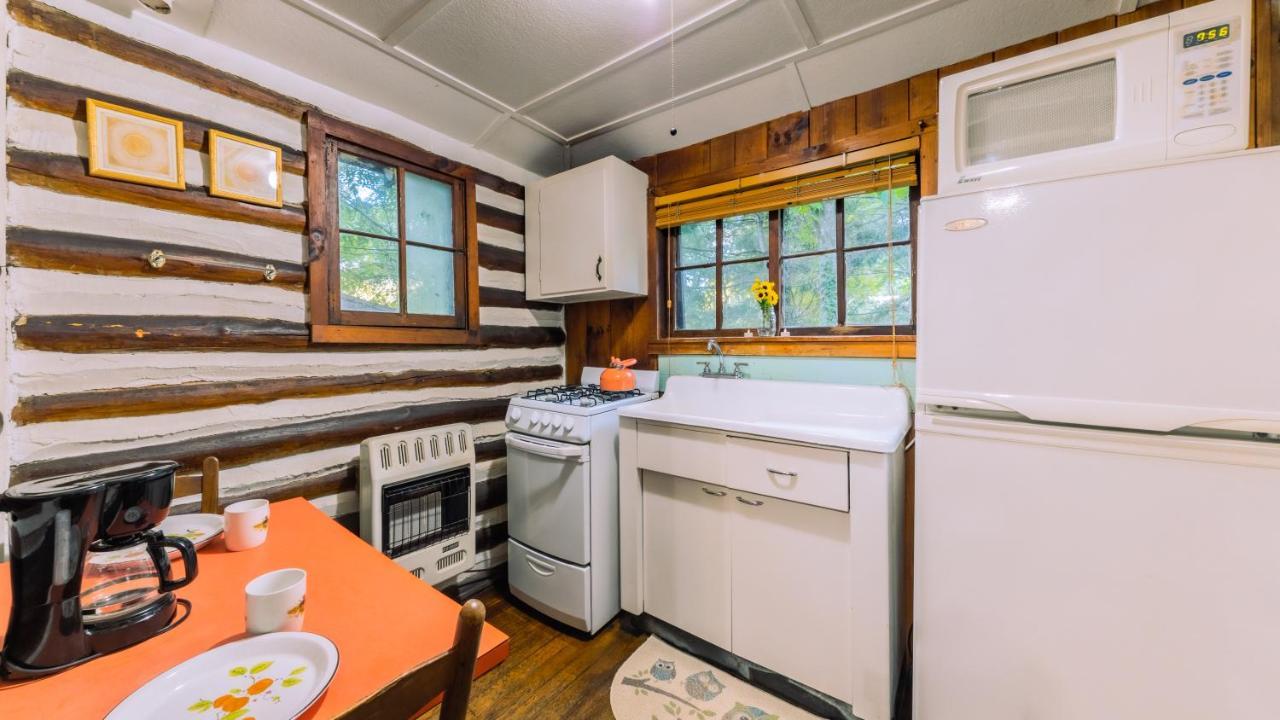 אשוויל Log Cabin Motor Court מראה חיצוני תמונה