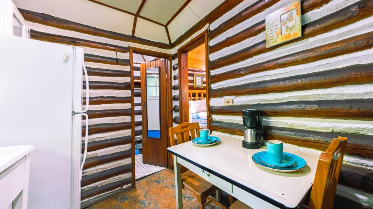אשוויל Log Cabin Motor Court מראה חיצוני תמונה